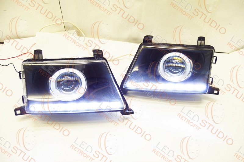 Bi Led фары Мицубиси Челленджер 97-